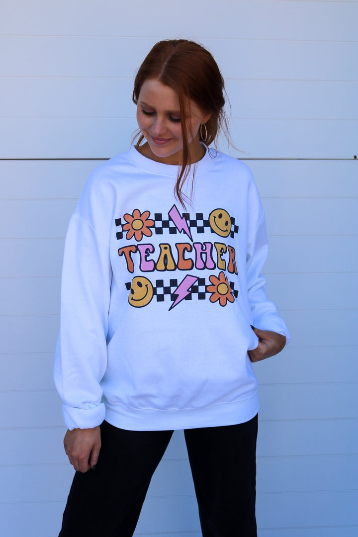 Groovy Teacher Sweatshirt