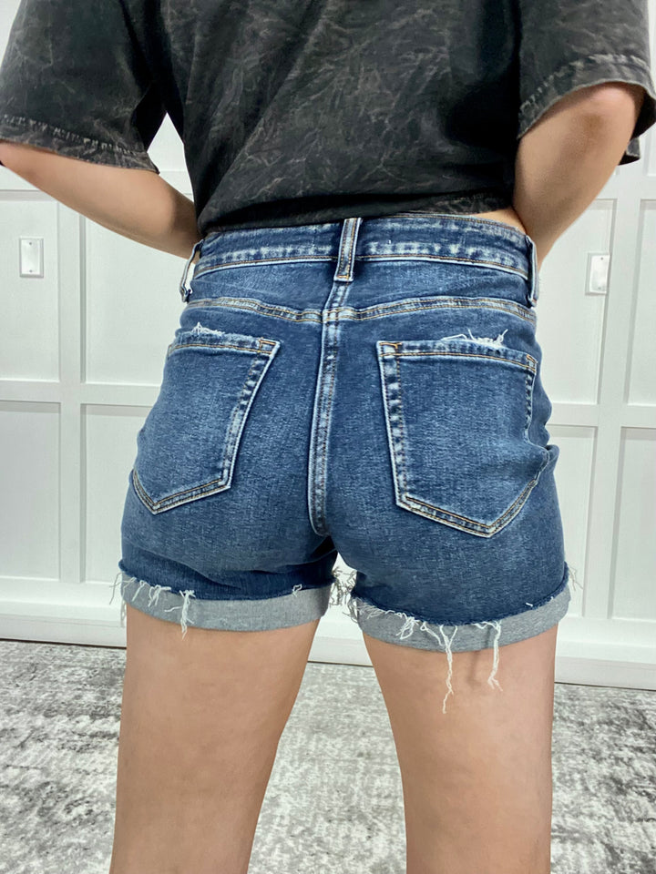 The Perfect Distressed Denim Shorts