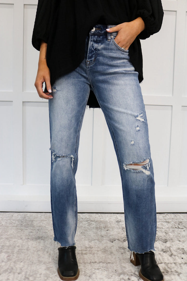 Vinny High Rise Girlfriend Jeans / Mica Brand